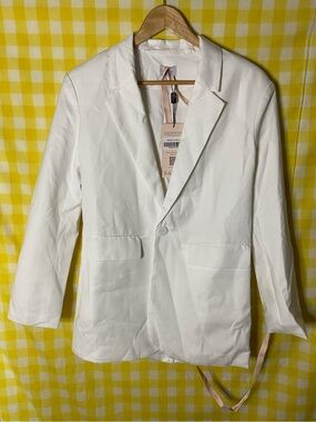 Oh Polly Blazer in White nwt